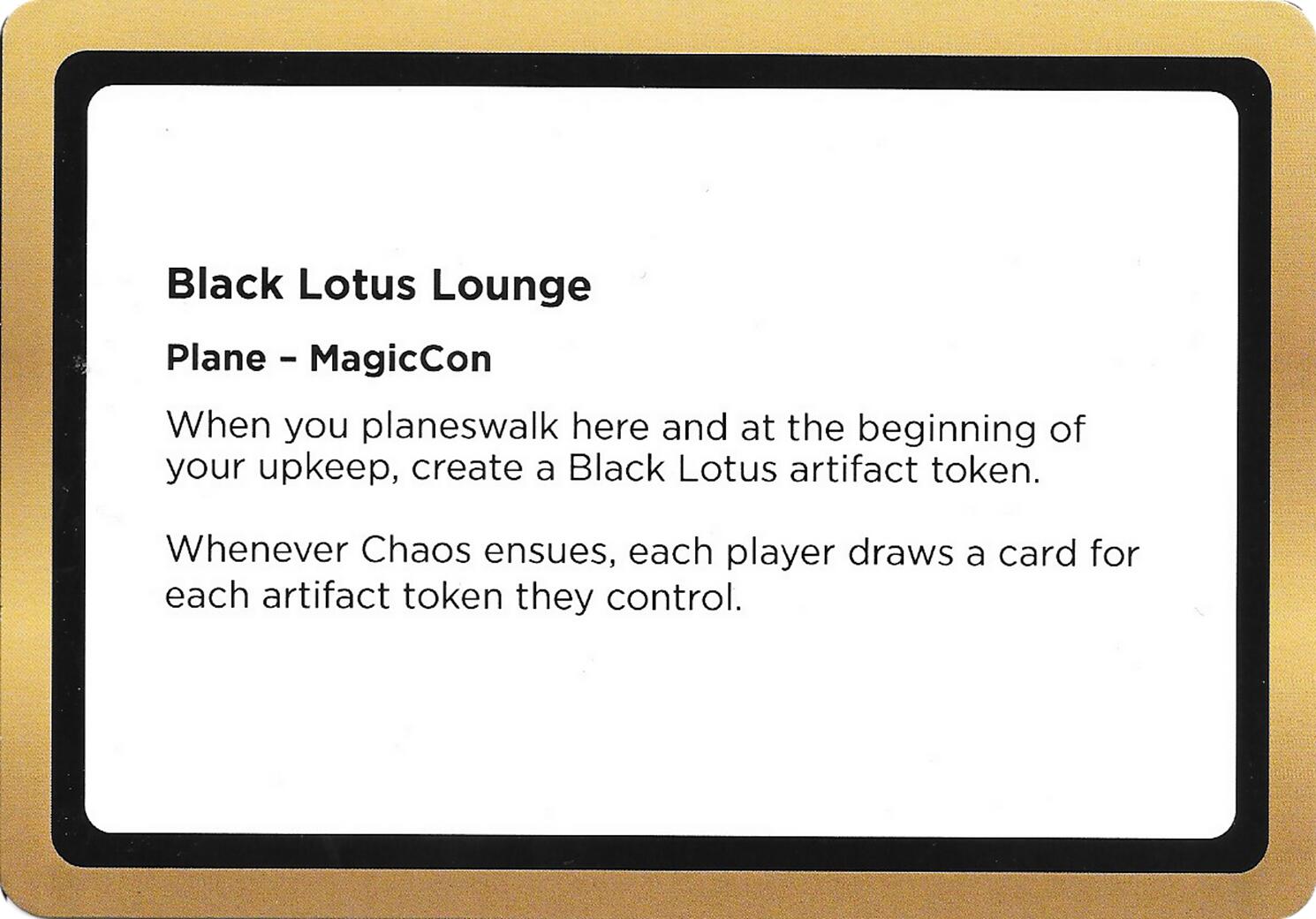 Black Lotus Lounge (Black Lotus Unknown Planechase) [Oversize Cards] | Devastation Store