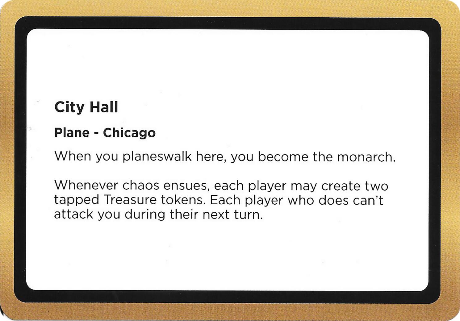 City Hall (Black Lotus Unknown Planechase) [Oversize Cards] | Devastation Store