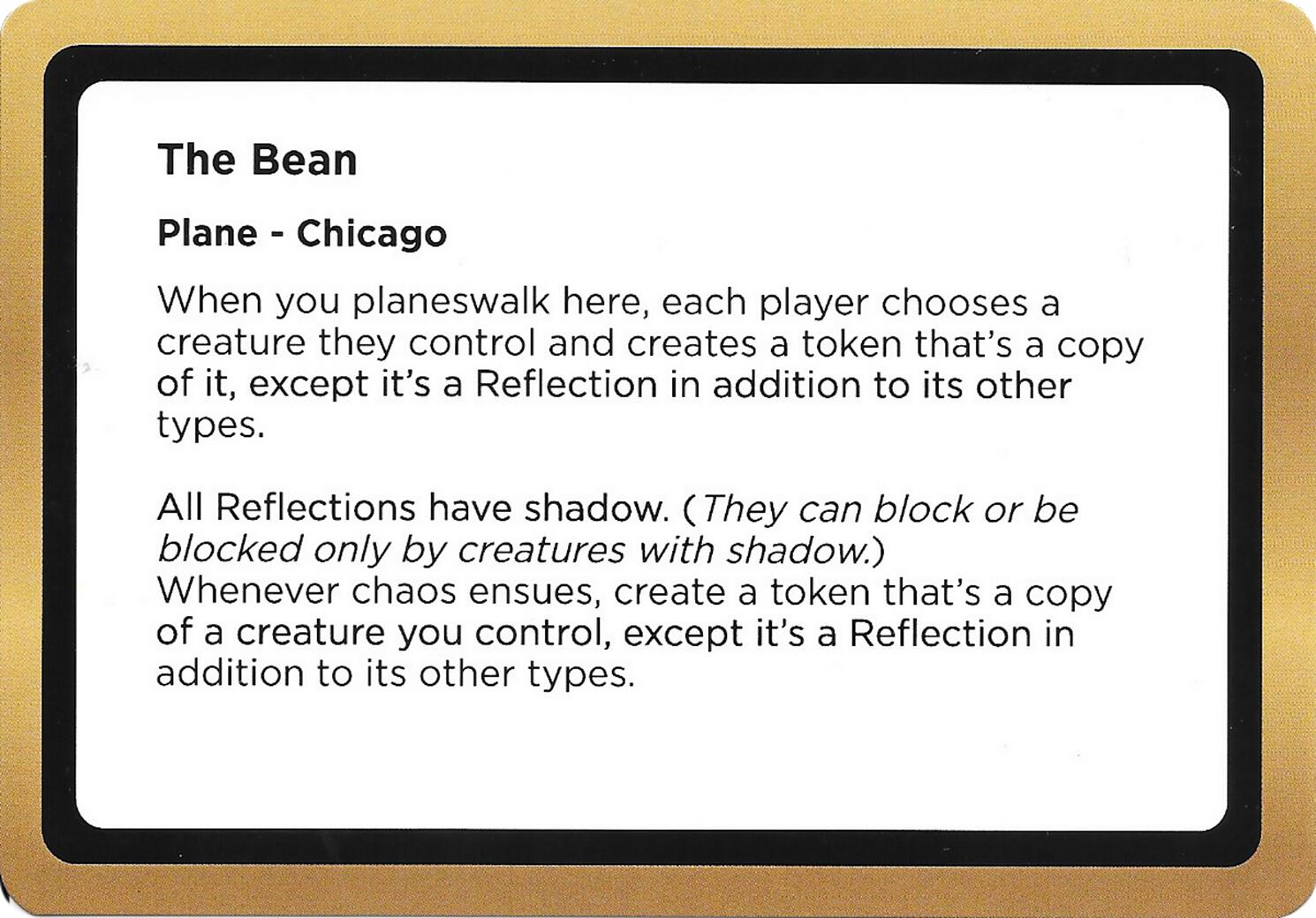 The Bean (Black Lotus Unknown Planechase) [Oversize Cards] | Devastation Store