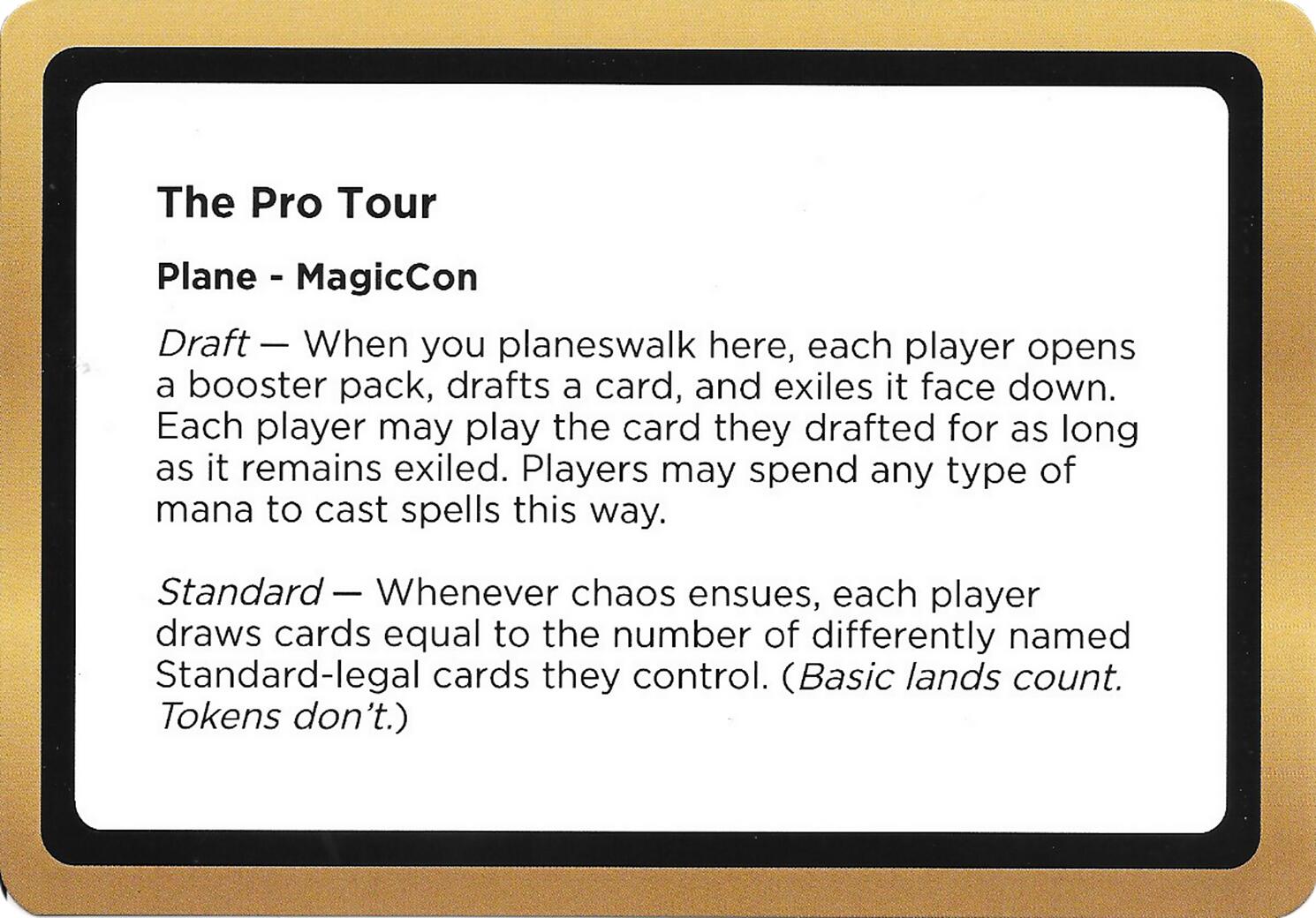 The Pro Tour (Black Lotus Unknown Planechase) [Oversize Cards] | Devastation Store