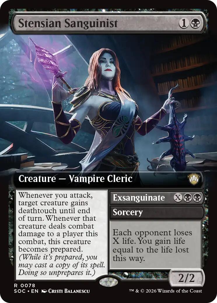 Stensian Sanguinist (Extended Art) [Secrets of Strixhaven Commander] | Devastation Store