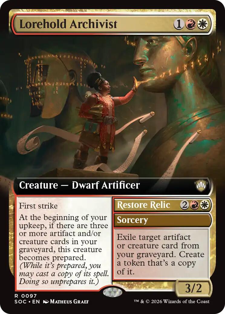 Lorehold Archivist (Extended Art) [Secrets of Strixhaven Commander] | Devastation Store