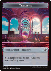 Elemental (0020) // Treasure Double-Sided Token [Secrets of Strixhaven Commander Tokens] | Devastation Store