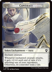 Contract // Pegasus Double-Sided Token [Secrets of Strixhaven Commander Tokens] | Devastation Store