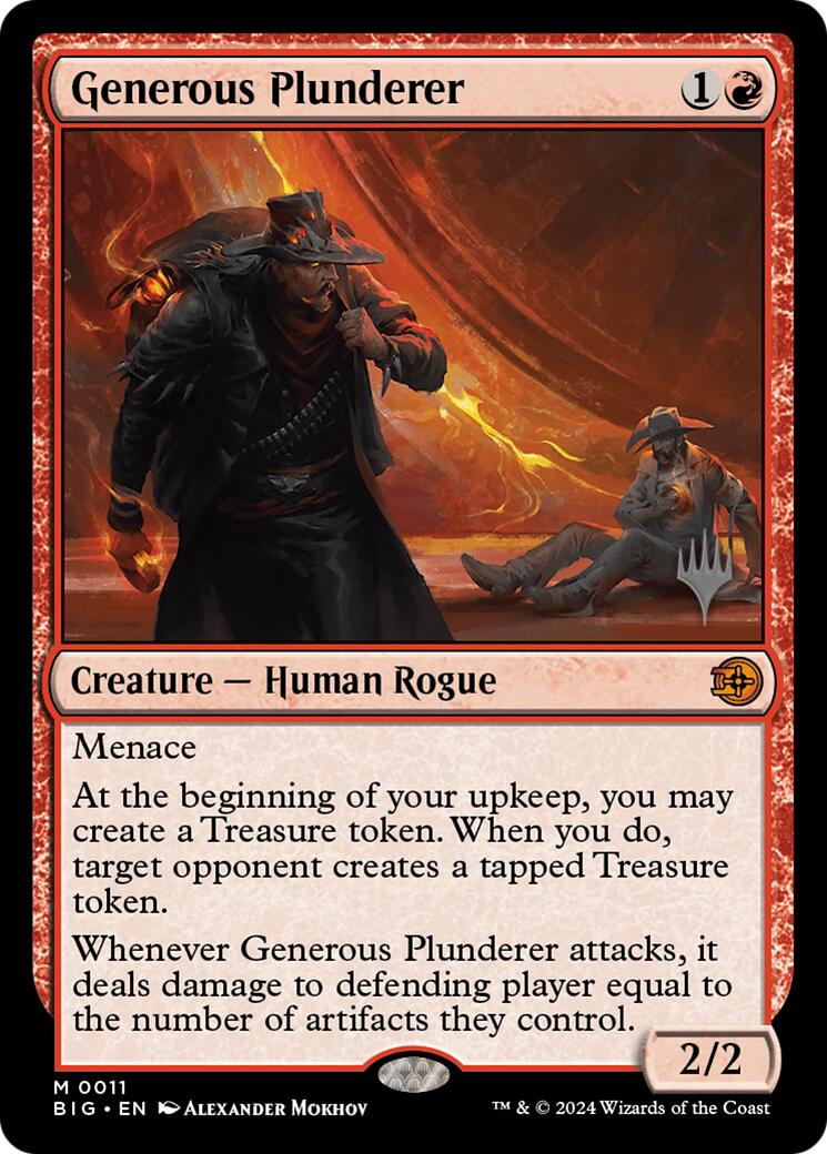Generous Plunderer [Outlaws of Thunder Junction Promos] | Devastation Store