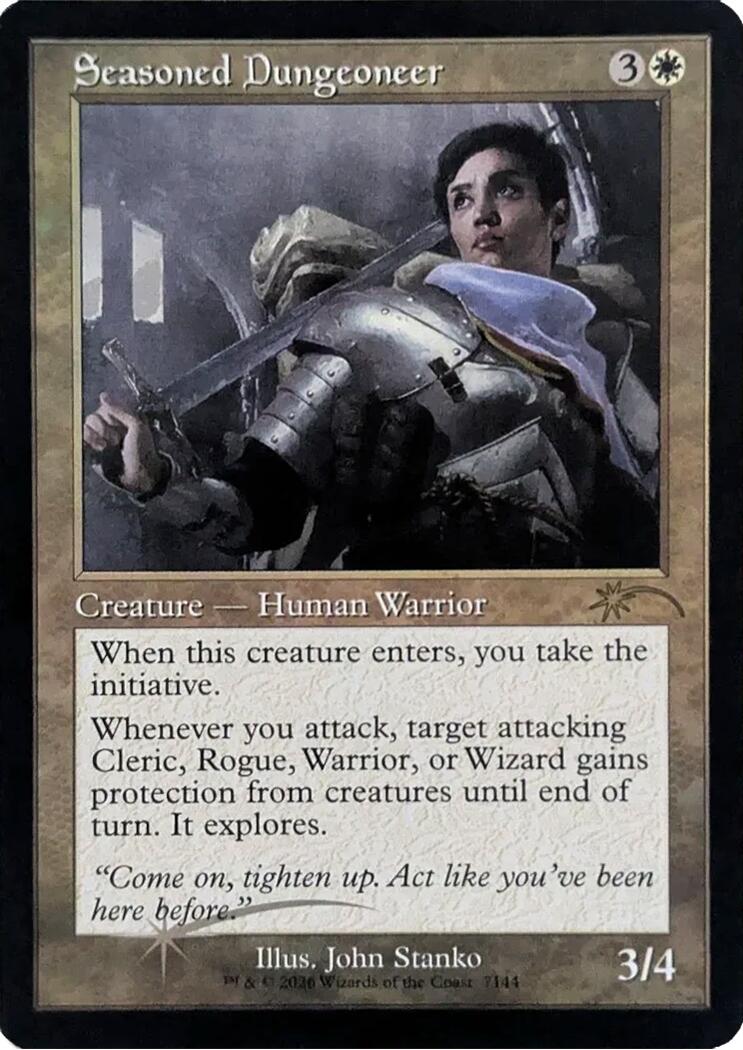 Seasoned Dungeoneer (Retro Frame) [Secret Lair Drop Series] | Devastation Store