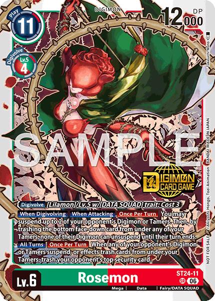 Rosemon [ST24-11] (Welcome Tamers Pack Vol.2) [Starter Deck: Data Squad] | Devastation Store