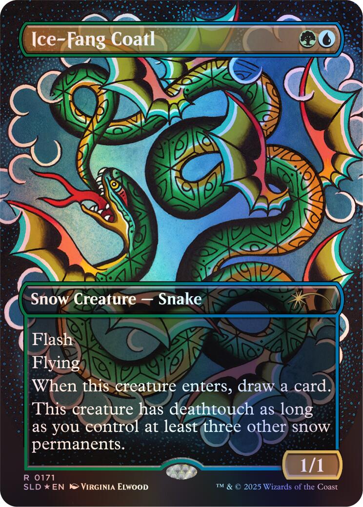 Ice-Fang Coatl (0171) (Rainbow Foil) [Secret Lair Drop Series] | Devastation Store