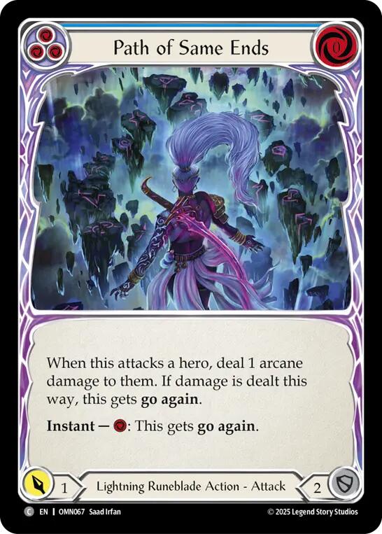 Path of Same Ends (Blue) [OMN067] (Omens of the Third Age) | Devastation Store