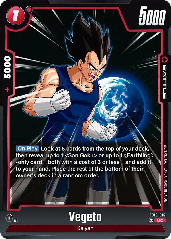 Vegeta (FB10-016) [Cross Force] | Devastation Store