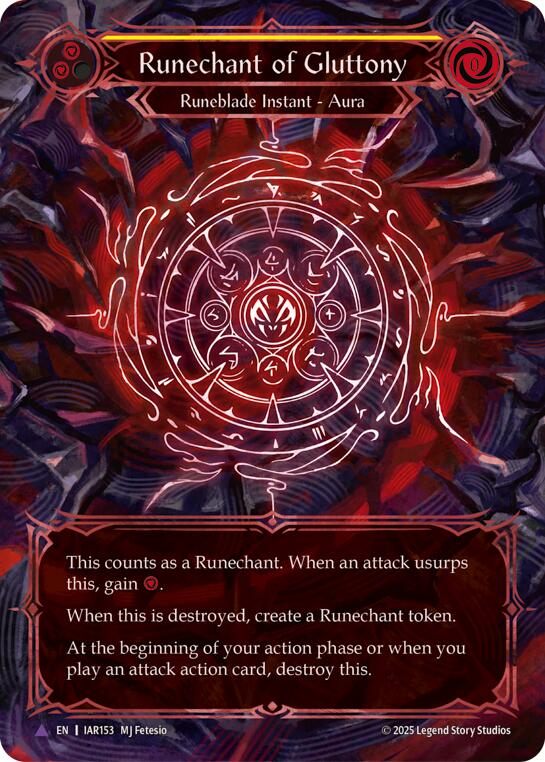 Runechant of Gluttony (Yellow) (Marvel) [IAR153-MV] (Omens of the Third Age)  Cold Foil | Devastation Store