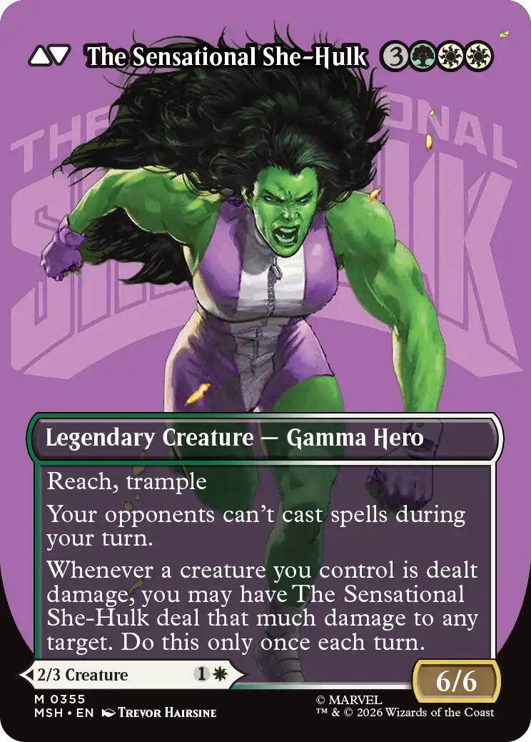 Jennifer Walters // The Sensational She-Hulk (Borderless) (0355) [Marvel Super Heroes] | Devastation Store