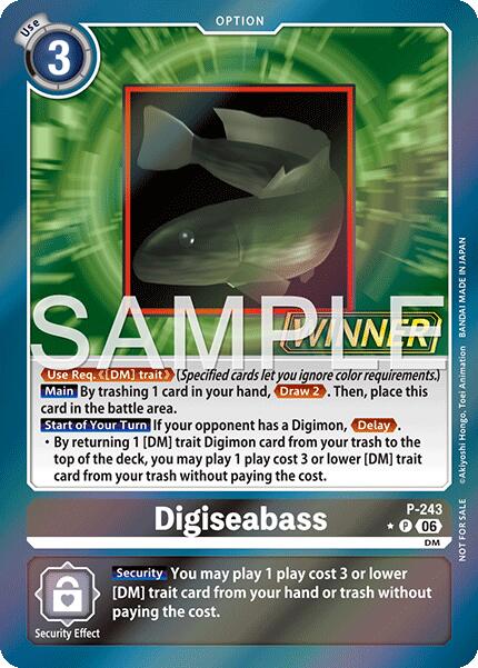 Digiseabass [P-243] (Official Store Tournament 2026 Vol. 3 Winner) [Promotional Cards] | Devastation Store