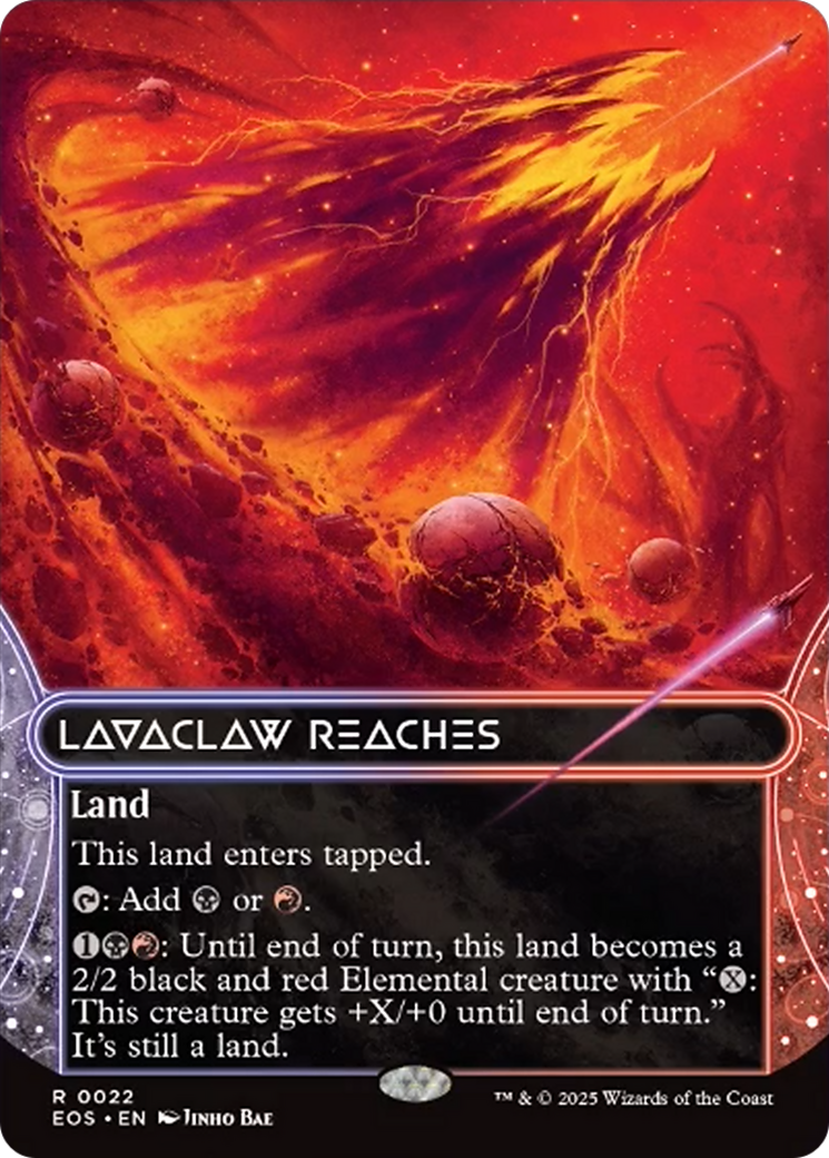 Lavaclaw Reaches (0022) (Borderless) [Edge of Eternities: Stellar Sights] | Devastation Store