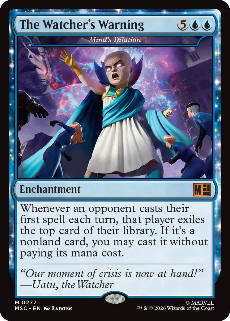 The Watcher's Warning - Mind's Dilation (Surge Foil) [Marvel Super Heroes Commander] | Devastation Store