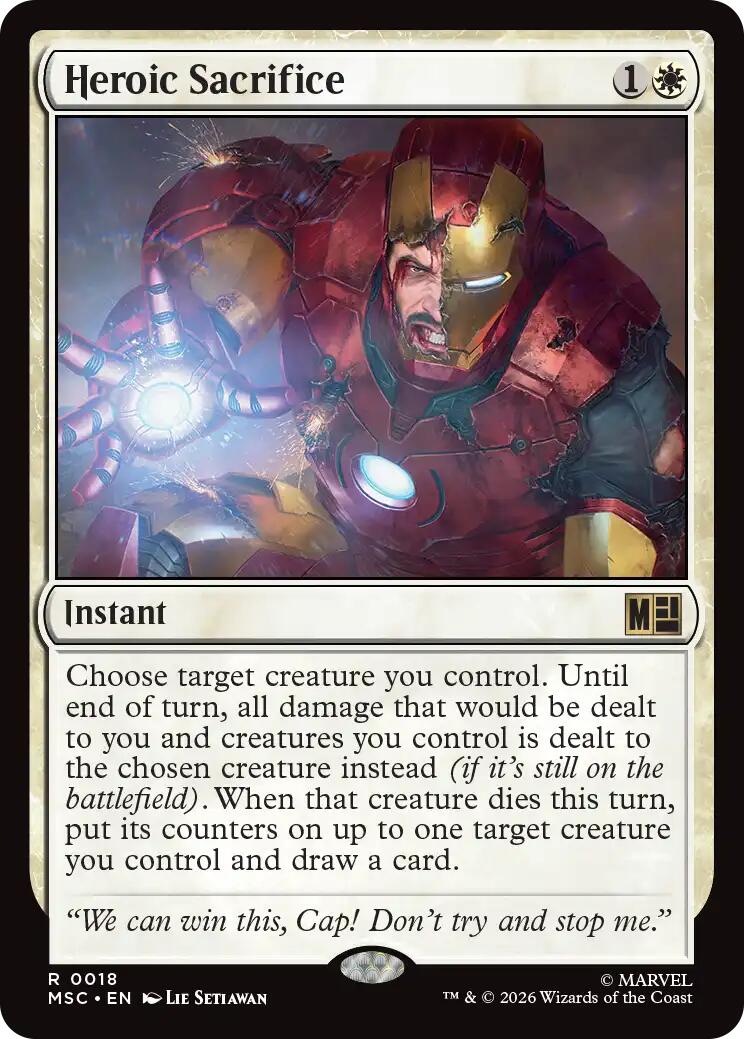 Heroic Sacrifice (Surge Foil) [Marvel Super Heroes Commander] | Devastation Store