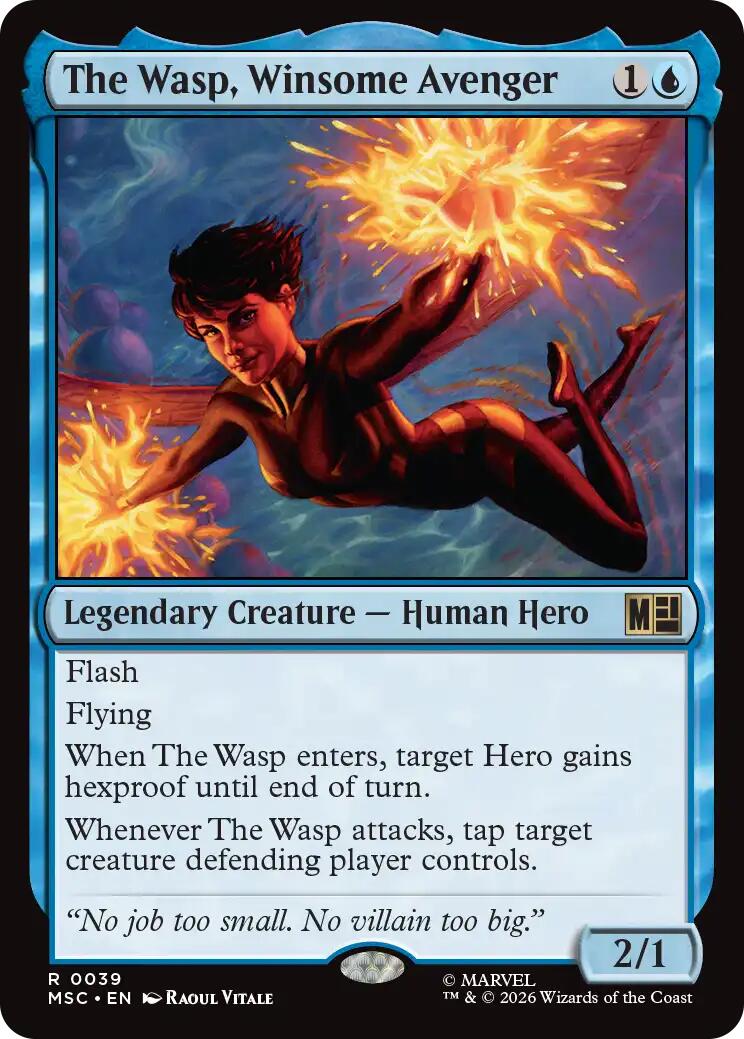 The Wasp, Winsome Avenger (Surge Foil) [Marvel Super Heroes Commander] | Devastation Store