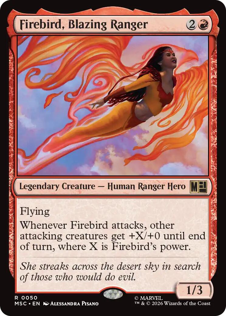 Firebird, Blazing Ranger (Surge Foil) [Marvel Super Heroes Commander] | Devastation Store