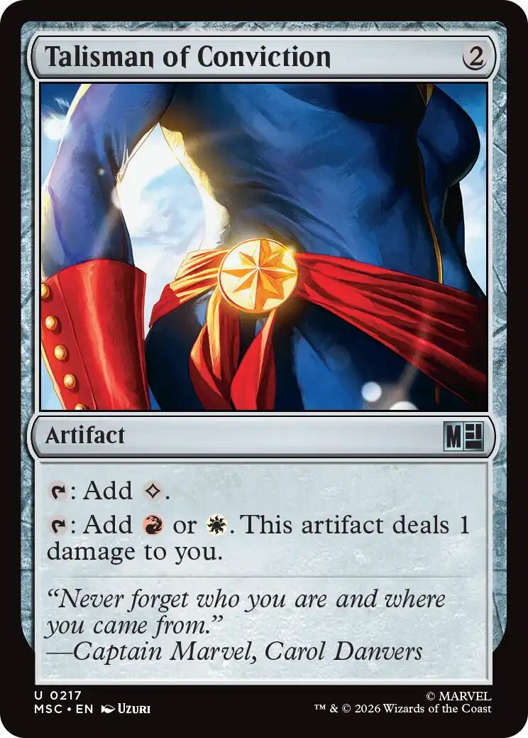Talisman of Conviction (Surge Foil) [Marvel Super Heroes Commander] | Devastation Store