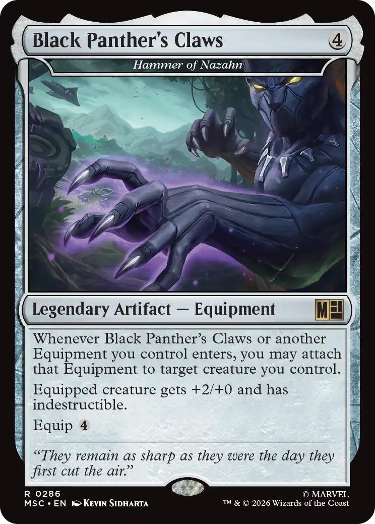 Black Panther's Claws - Hammer of Nazahn [Marvel Super Heroes Commander] | Devastation Store