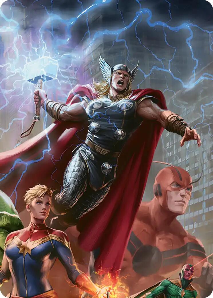 Thor, Guardian of Midgard Art Card [Marvel Super Heroes Art Series] | Devastation Store