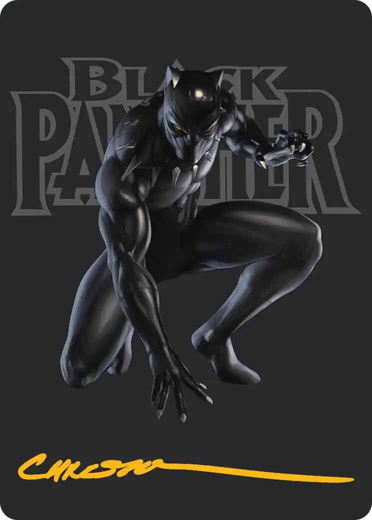 Black Panther, Hope Enduring Art Card (Gold-Stamped Signature) [Marvel Super Heroes Art Series] | Devastation Store
