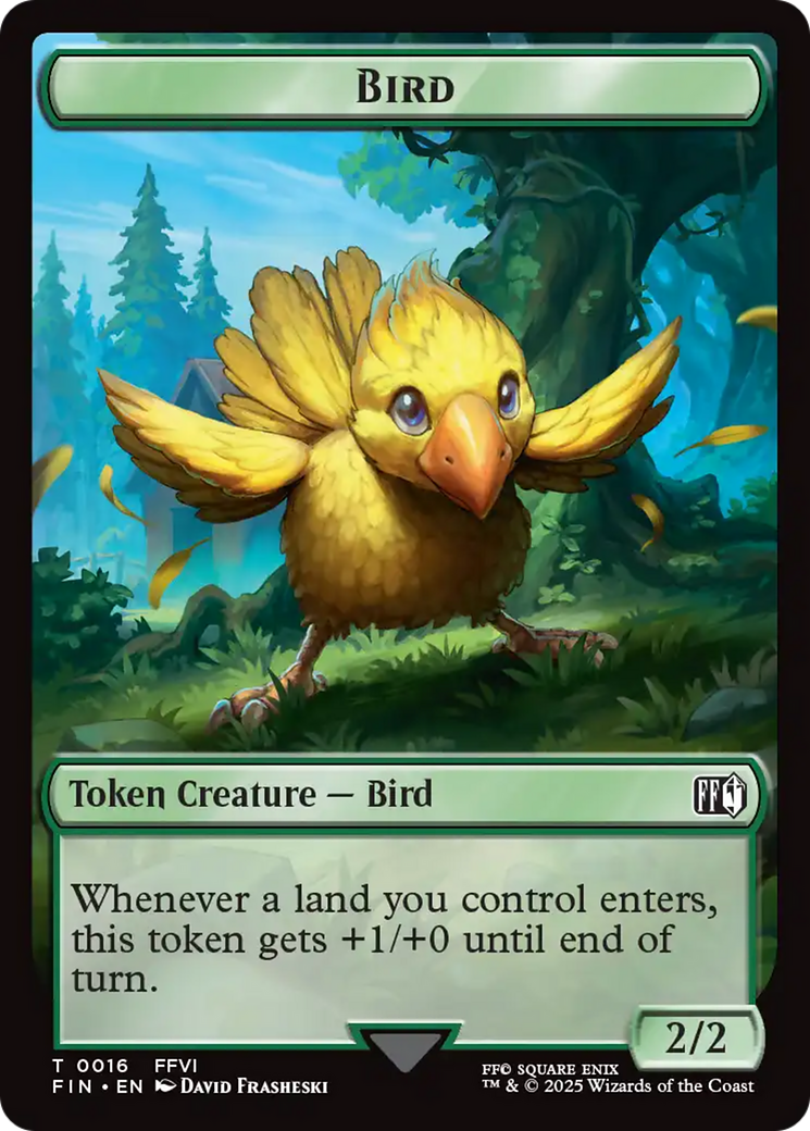 Hero (0007) // Bird (0016) Double-Sided Token [FINAL FANTASY Tokens] | Devastation Store