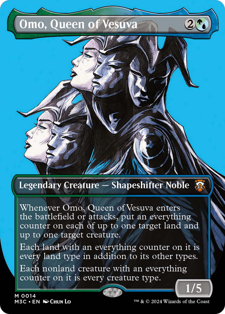 Omo, Queen of Vesuva (Borderless) [Modern Horizons 3 Commander] | Devastation Store
