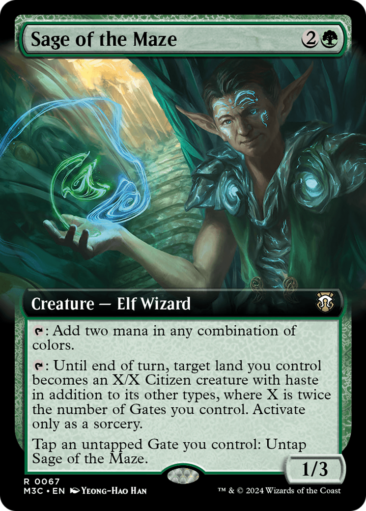 Sage of the Maze (Extended Art) [Modern Horizons 3 Commander] | Devastation Store