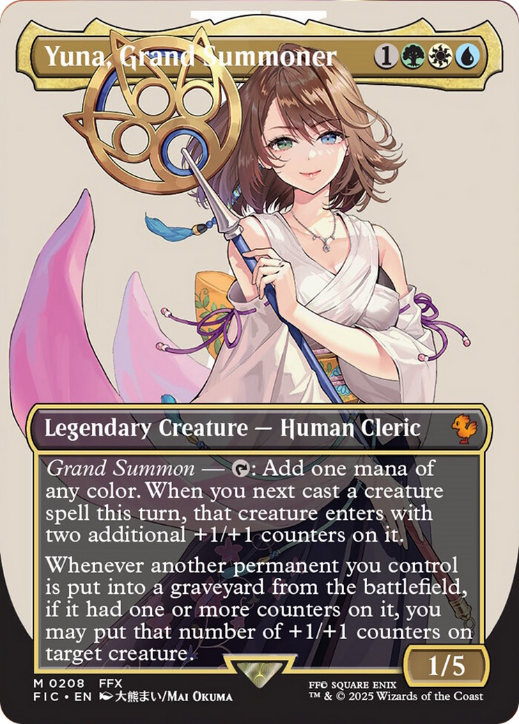 Yuna, Grand Summoner (Borderless) [FINAL FANTASY Commander] | Devastation Store