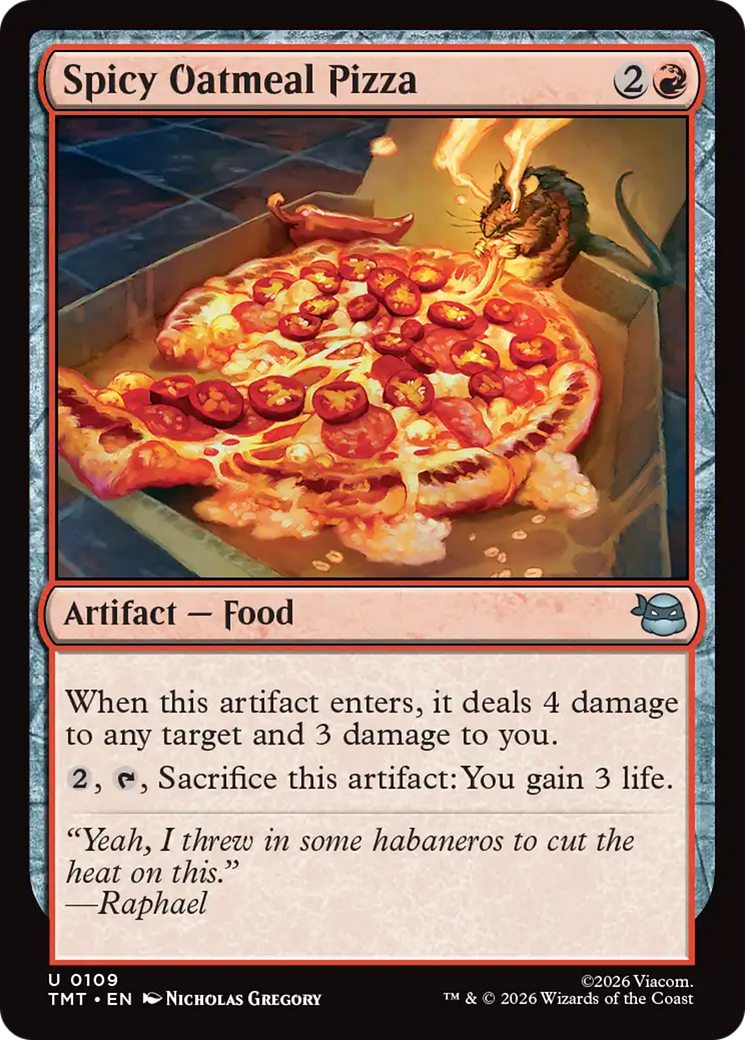 Spicy Oatmeal Pizza [Teenage Mutant Ninja Turtles] | Devastation Store