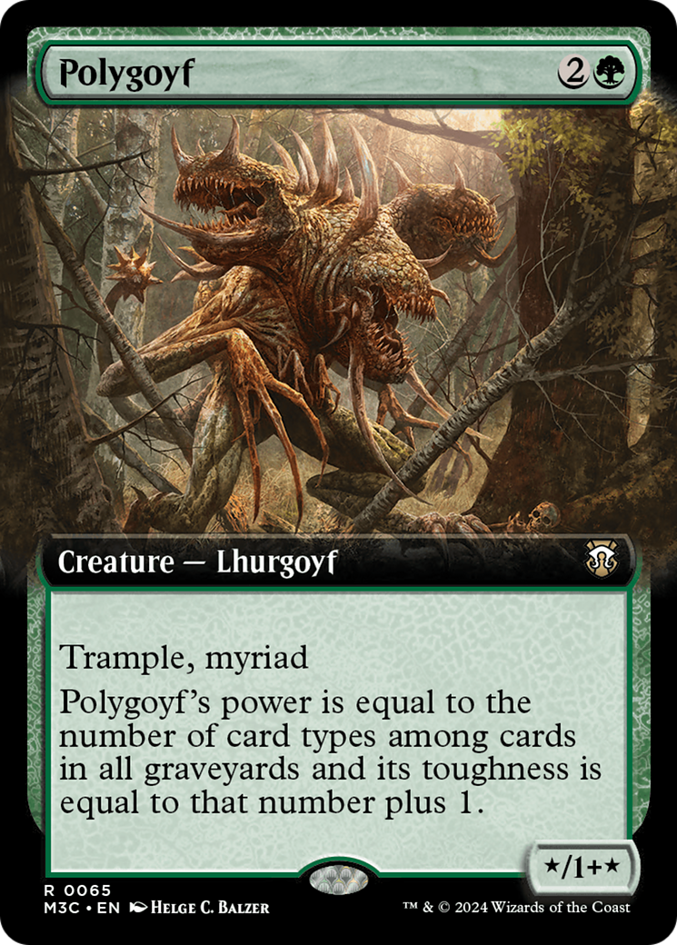 Polygoyf (Extended Art) [Modern Horizons 3 Commander] | Devastation Store