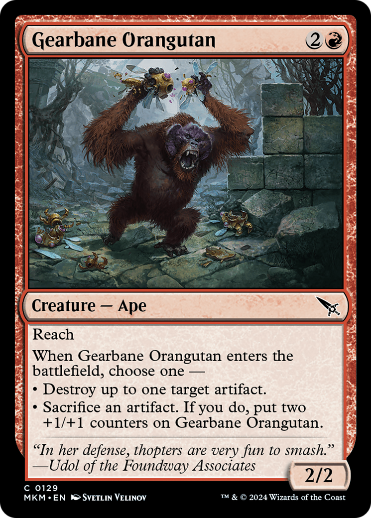 Gearbane Orangutan [Murders at Karlov Manor] | Devastation Store