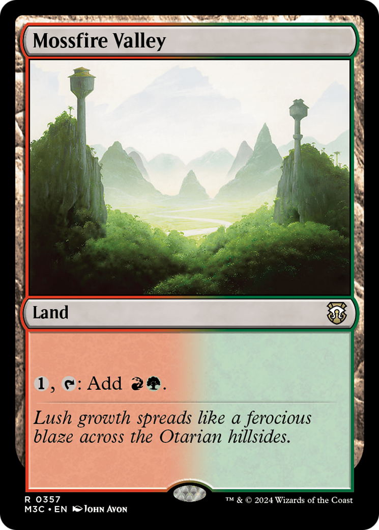 Mossfire Valley (Ripple Foil) [Modern Horizons 3 Commander] | Devastation Store