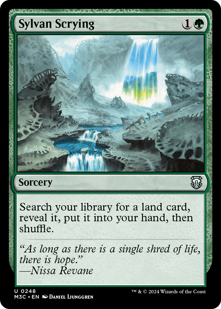 Sylvan Scrying (Ripple Foil) [Modern Horizons 3 Commander] | Devastation Store
