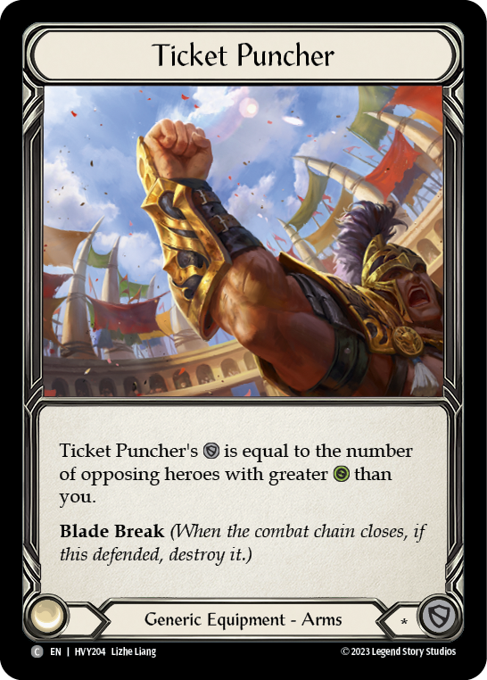 Ticket Puncher [HVY204] (Heavy Hitters)  Cold Foil | Devastation Store