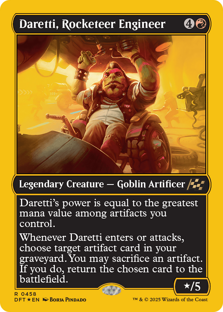 Daretti, Rocketeer Engineer (First-Place Foil) [Aetherdrift] | Devastation Store