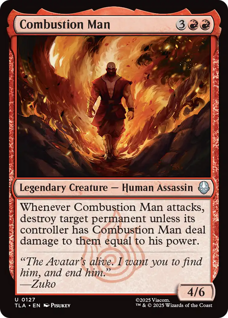 Combustion Man [Avatar: The Last Airbender] | Devastation Store