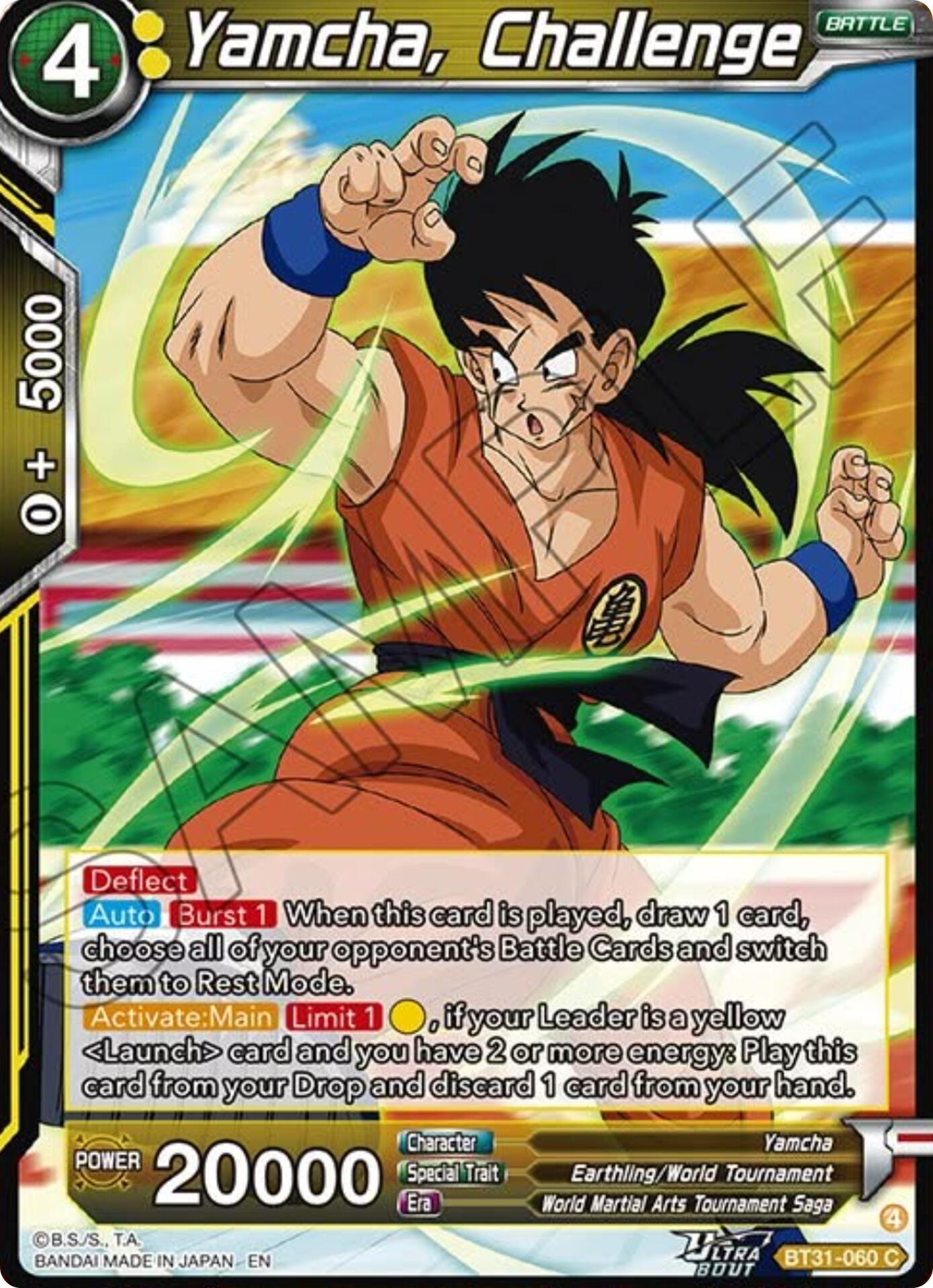 Yamcha, Challenge (BT31-060) [Impact Beyond Dimensions] | Devastation Store