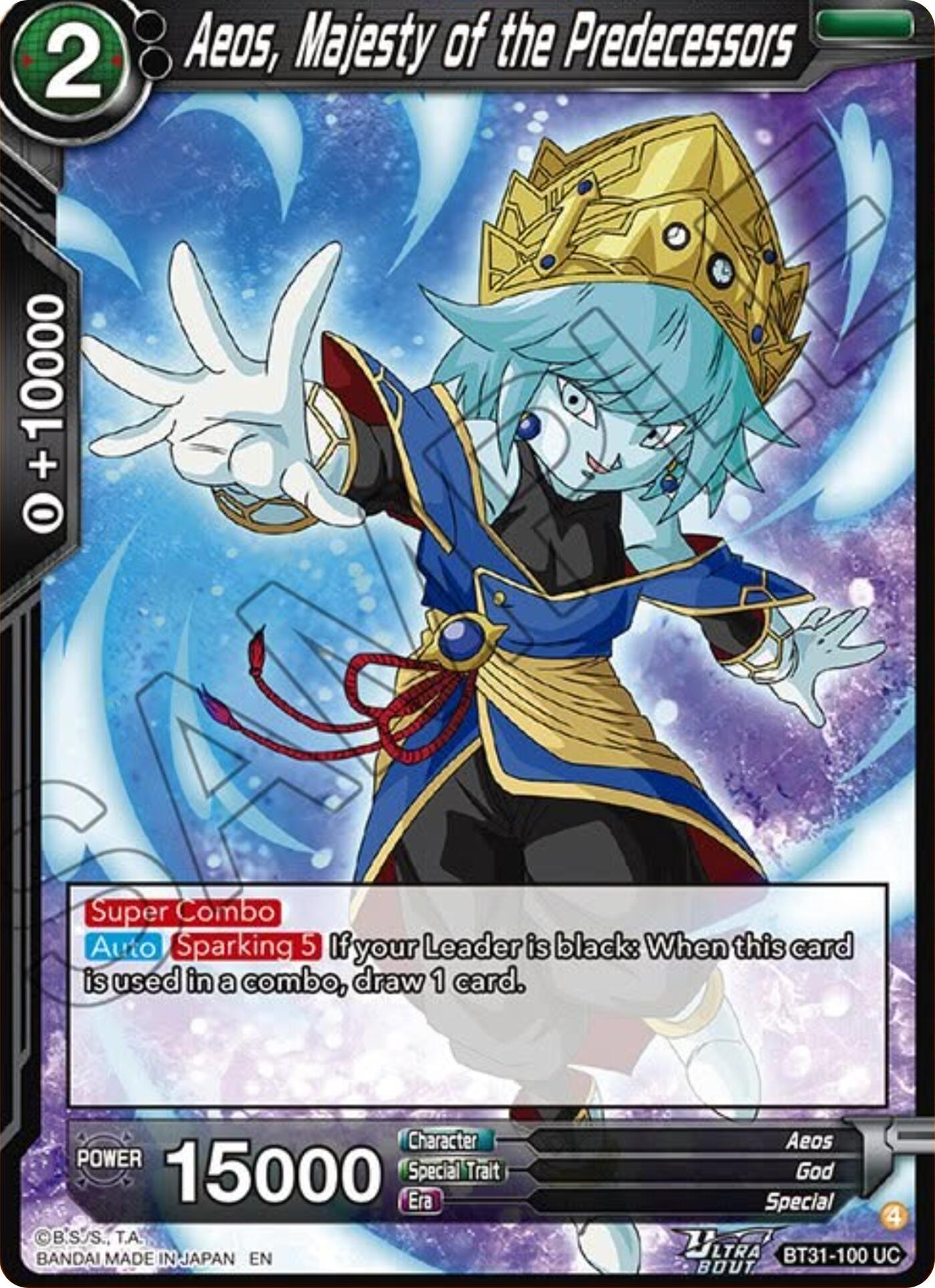 Aeos, Majesty of the Predecessors (BT31-100) [Impact Beyond Dimensions] | Devastation Store