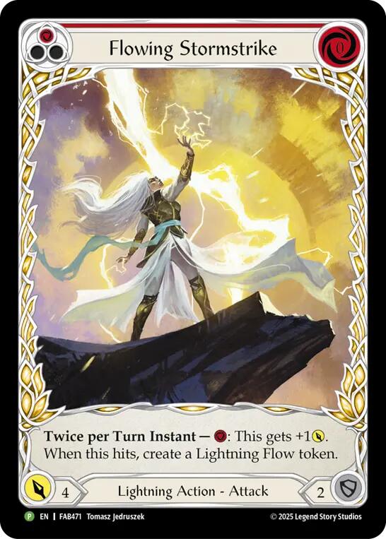 Flowing Stormstrike [FAB471] (Promo)  Rainbow Foil | Devastation Store