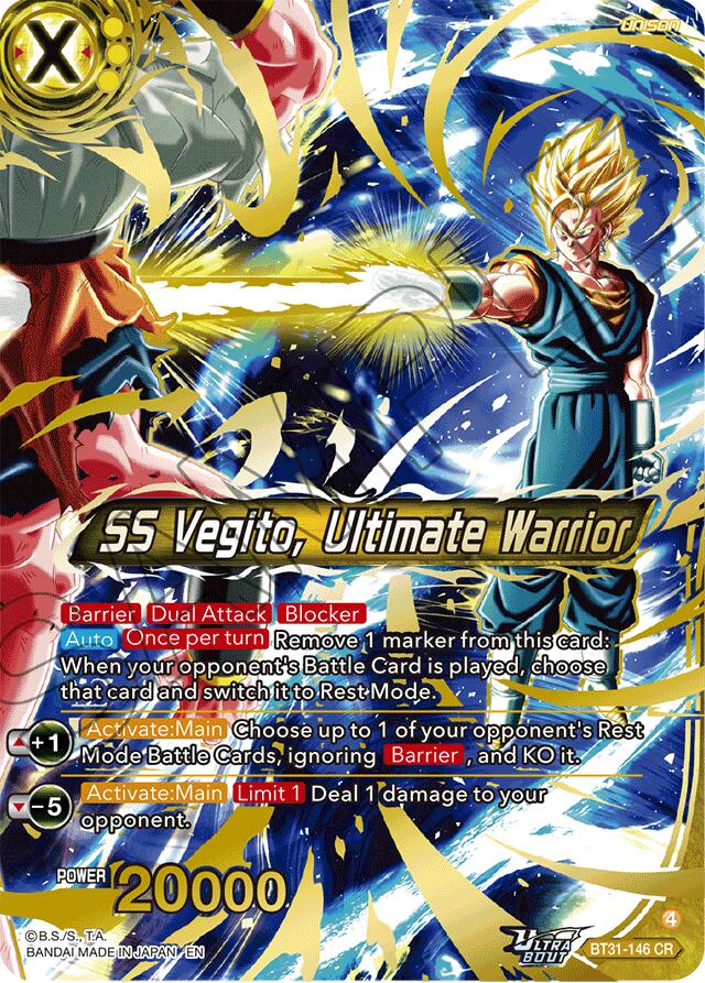 SS Vegito, Ultimate Warrior (BT31-146) [Impact Beyond Dimensions] | Devastation Store