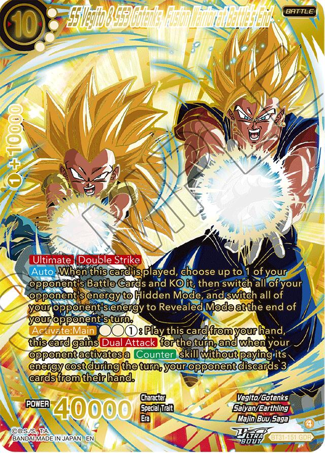 SS Vegito & SS3 Gotenks, Fusion Warrior at Battle's End (GDR) (BT31-151) [Impact Beyond Dimensions] | Devastation Store