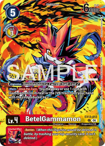 BetelGammamon [EX12-013] (Regionals 26-27 Season 2 Participant) [Digital World Shambala] | Devastation Store
