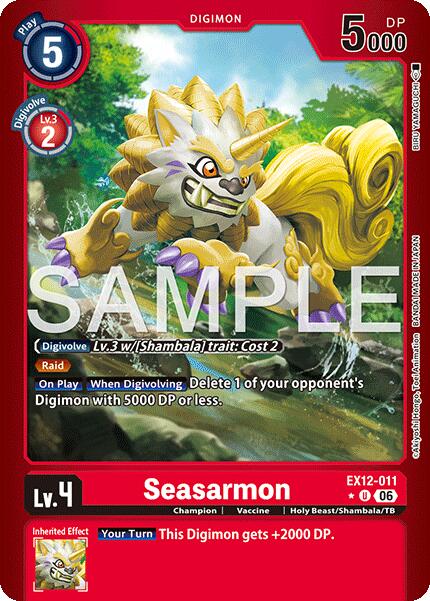 Seasarmon [EX12-011] (Limited Foil) [Digital World Shambala] | Devastation Store