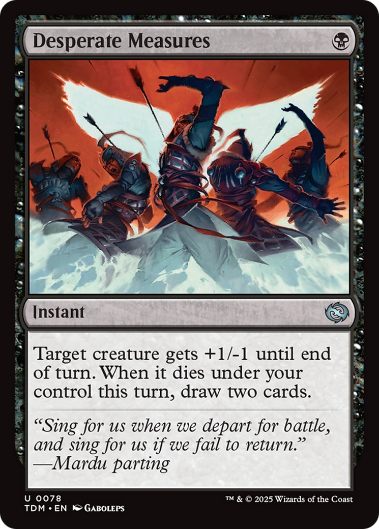 Desperate Measures [Tarkir: Dragonstorm] | Devastation Store