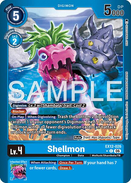 Shellmon [EX12-026] (Limited Foil) [Digital World Shambala] | Devastation Store