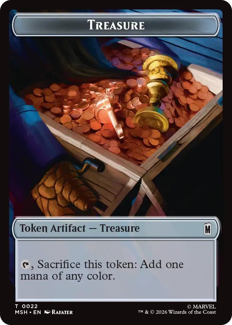 Villain // Treasure Double-Sided Token [Marvel Super Heroes Tokens] | Devastation Store