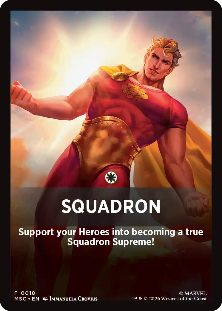 Squandron Theme Card [Marvel Super Heroes Commander] | Devastation Store