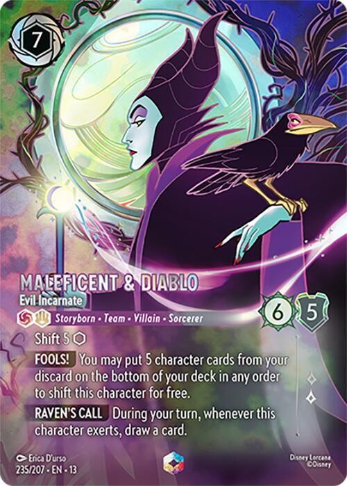 Maleficent & Diablo - Evil Incarnate (Enchanted) (235/204) [Attack of the Vine!] | Devastation Store